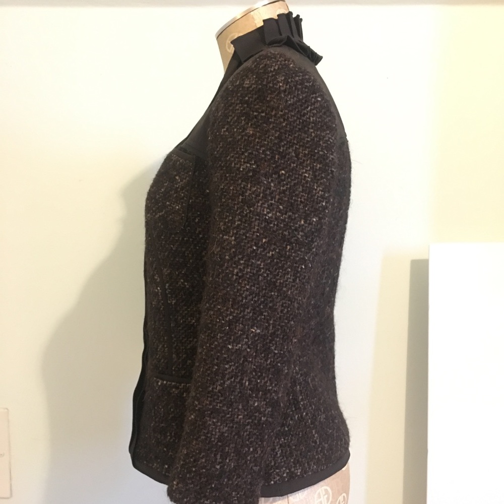 Tahari  Jacket brown/chocolate sophisticated Sz S - Picture 3 of 13